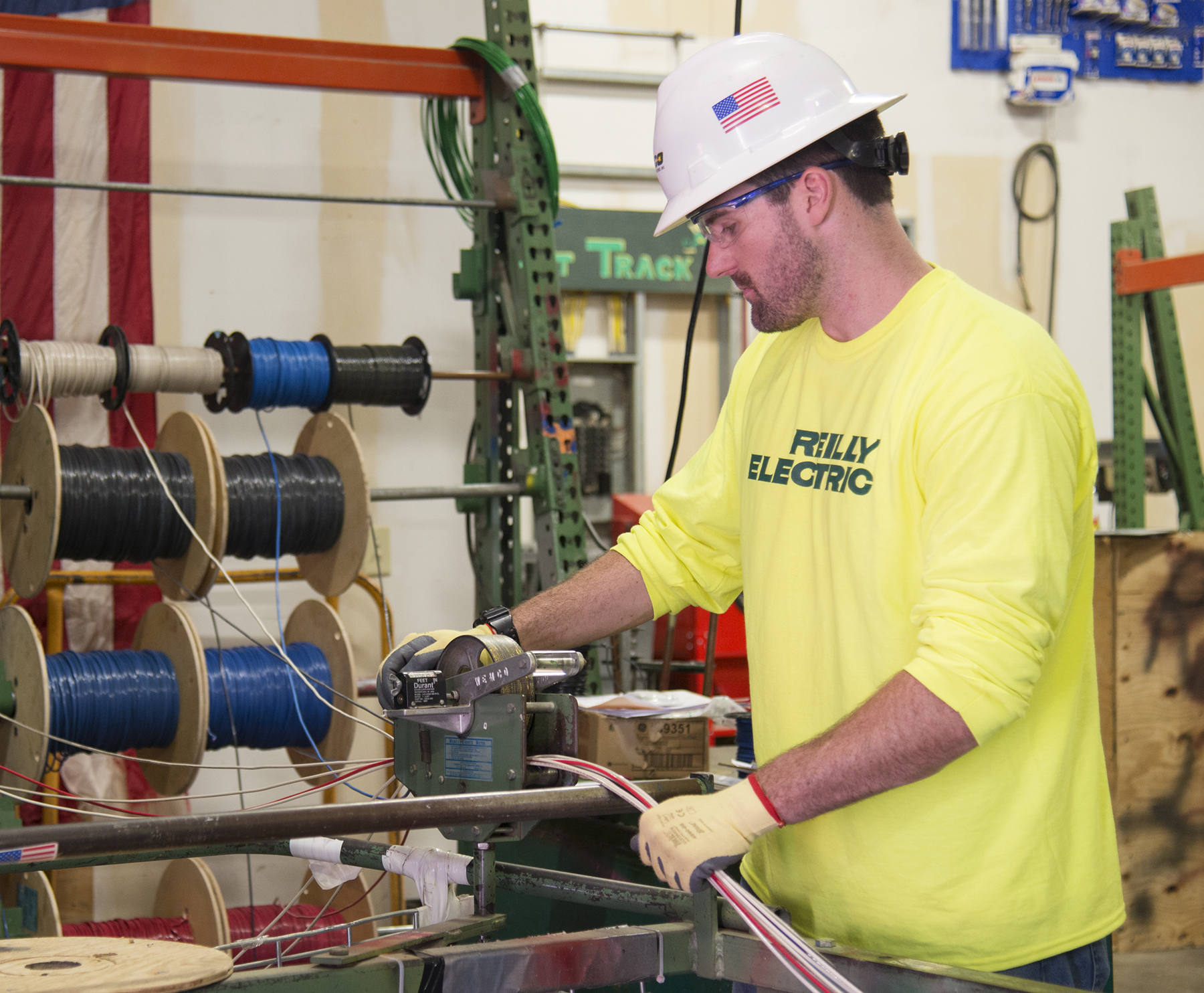 RELCO personnel at work for use by Reilly Electric Company