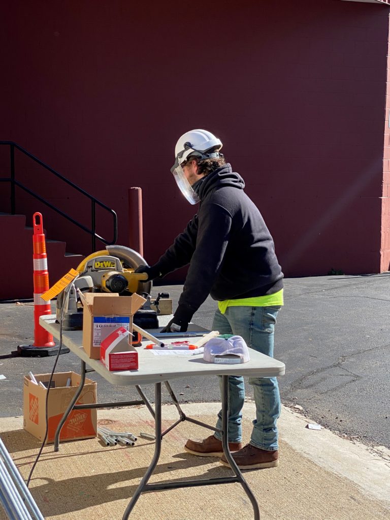 Photograph of Hard Hat & Shield Protection