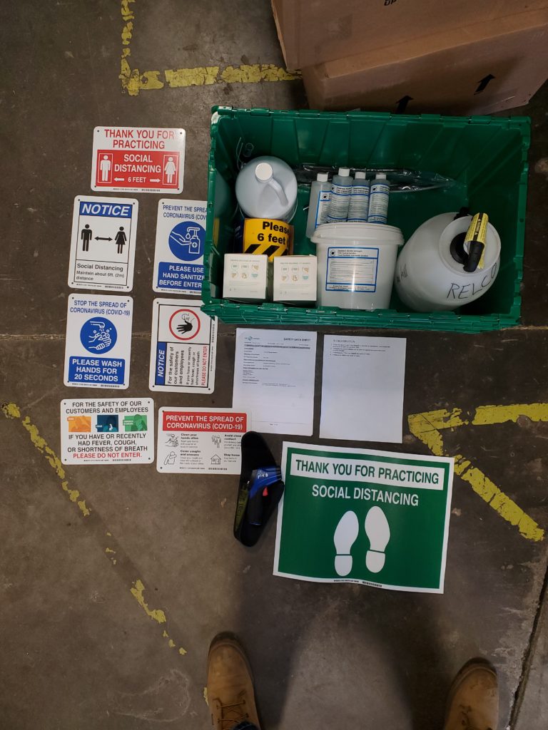 Photograph of PPE Safety Package